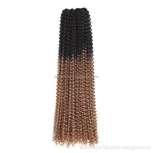 Hot sell passion twist hair 1water wave passion twists Synthetic Hair braiding 22inch ombre passion twist crochet